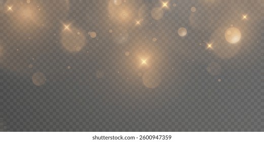 Abstract highlights, bokeh of soft warm color glow. Vector illustration	

