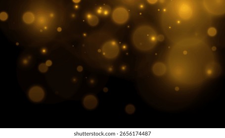 Destaques abstratos, bokeh de brilho de cor quente suave. Ilustração vetorial