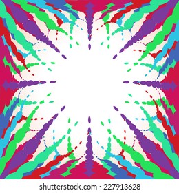 Abstract high-tech graphic design background. Colored stripes. Vector texture.