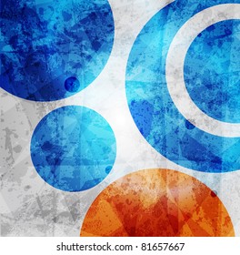 abstract high-tech graphic design circles pattern background