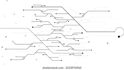 Abstract High-tech technology background design.