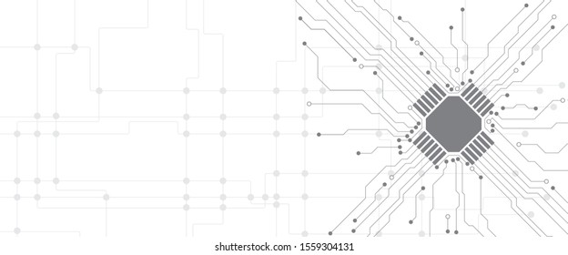 Abstract high-tech technology background.Circuit board or electronic motherboard vector illustration.