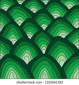 Abstract hills background. Illustration 10 version
