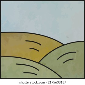 abstract hills landscape background with space for text