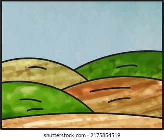 abstract hills landscape background with space for text