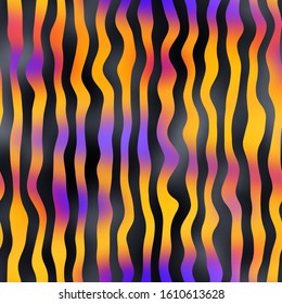 Abstract Hip Wavy Gradient Blobby Stripes Curvy Futuristic Shapes. Ombre gradient mesh trendy background design. Seamless repeat vector eps 10 pattern swatch.