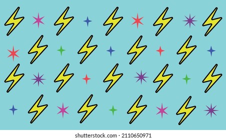 Abstract Hipster Cool Trendy Background With stars, ray Vector Design.