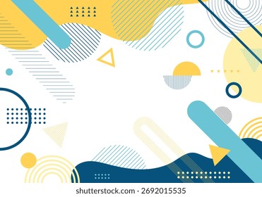 Abstract hipster geometric shapes background