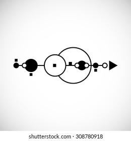 Abstract Hipster Geometrical Background . Vector .