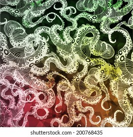 Abstract hipster  illustration with polygonal design element, symbol, sign for tattoo