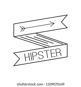 Abstract hipster label