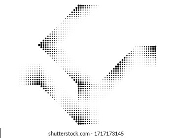 Gráficos abstractos Hipster Lineales de medio tono Fondo. Diseño de vectores .