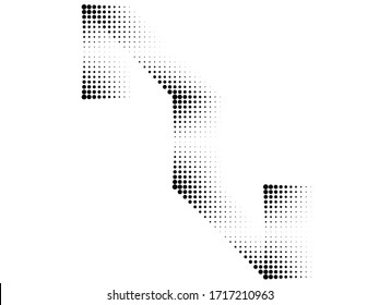 Gráficos abstractos Hipster Lineales de medio tono Fondo. Diseño de vectores .