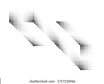 Abstract Hipster Linear halftone dots Background . Vector Design .