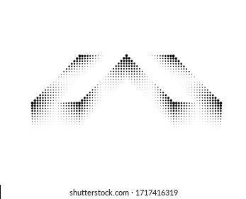 Abstract Hipster Linear halftone dots Background . Vector Design .
