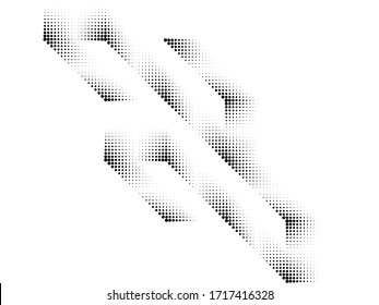 Gráficos abstractos Hipster Lineales de medio tono Fondo. Diseño de vectores .