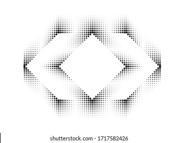 Gráficos abstractos Hipster Lineales de medio tono Fondo. Diseño de vectores .