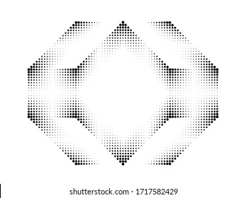 Abstract Hipster Linear halftone dots Background . Vector Design .
