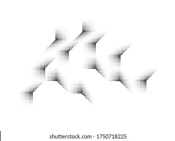 Abstract Hipster Linear halftone dots Background . Vector Design .