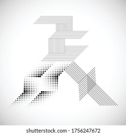 Resumen Hipster Puntos de semitono lineales Fondo . Diseño de vectores.
