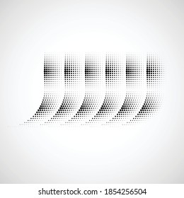 Abstract Hipster Linear halftone dots Background with design elements . Vector 