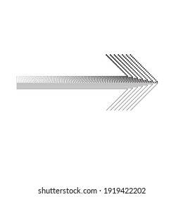 Resumen Hipster Puntos de semitono lineales Fondo con elementos de diseño de flecha . Vector 