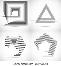 Abstract Hipster Lines Background .