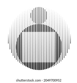 Resumen de líneas Hipster Fondo con círculos geométricos . Diseño de línea de vector . Plantilla de póster . Arte mínimo.