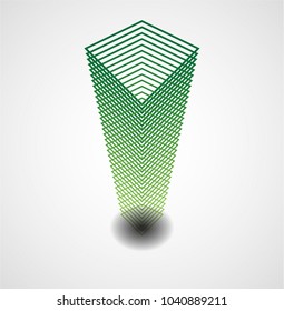 Abstract Hipster Lines Background . Vector Design .