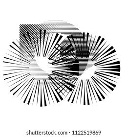 Abstract Hipster Lines Background . Vector Design with striped shapes . geometric elements for business cards, brochures. Geometrical chaotic creative composition