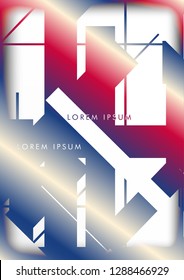 Abstract Hipster Lines Background . Vector design with a mix of colors and shapes
