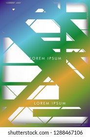Abstract Hipster Lines Background . Vector design with a mix of colors and shapes