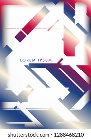 Abstract Hipster Lines Background . Vector design with a mix of colors and shapes