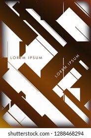 Abstract Hipster Lines Background . Vector design with a mix of colors and shapes