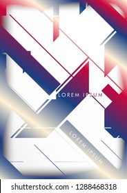 Abstract Hipster Lines Background . Vector design with a mix of colors and shapes