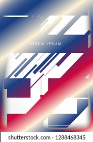 Abstract Hipster Lines Background . Vector design with a mix of colors and shapes