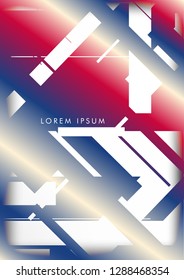 Abstract Hipster Lines Background . Vector design with a mix of colors and shapes