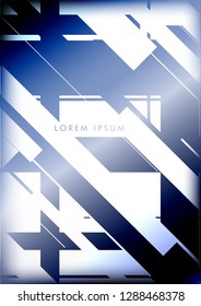 Abstract Hipster Lines Background . Vector design with a mix of colors and shapes
