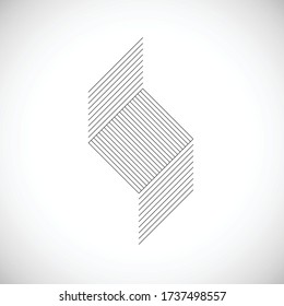 Abstract Hipster Lines Background . Vector Design .