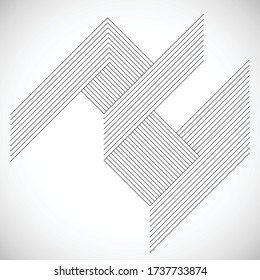 Abstract Hipster Lines Background . Vector Design .