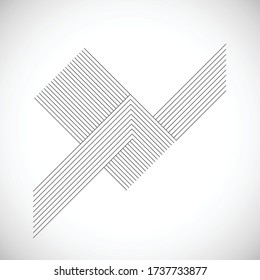 Abstract Hipster Lines Background . Vector Design .