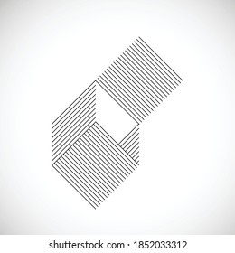 Abstract Hipster Lines Background . Vector Design .