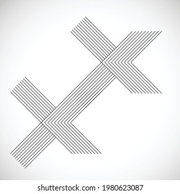 Abstract Hipster Lines Background . Vector Design .