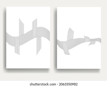 Abstract Hipster Lines Background . Vector Line Design . Poster template . Minimal art .