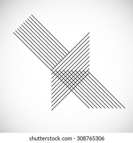 Abstract Hipster Lines Background . Vector .