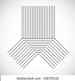 Abstract Hipster Lines Background . Vector .