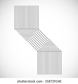 Abstract Hipster Lines Background . Vector .