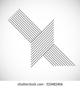 Abstract Hipster Lines Background . Vector Design .