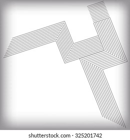 Abstract Hipster Lines Background . Vector .