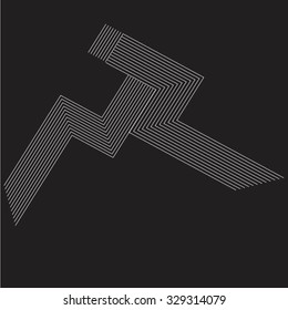 Abstract Hipster Lines Background . Vector .